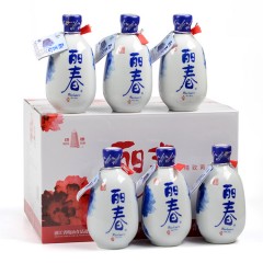 塔牌 丽春 八年陈  绍兴黄酒 精致黄酒 特型黄酒 12度 375mlX6瓶 整箱装