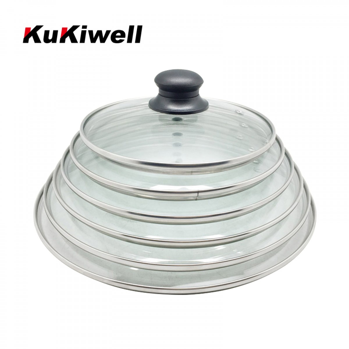 KuKiwell 透明钢化防爆通用玻璃盖14 16 18 20 24 26 28 30CM锅盖