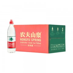 农夫山泉 饮用天然水 运动盖 750mlX15瓶 整箱装