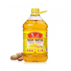 鲁花 食用油 5S 物理压榨 压榨一级 花生油 4L