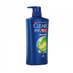 清扬(CLEAR)洗发水 男士去屑洗发露清爽控油型 500g (新老包装随机发)