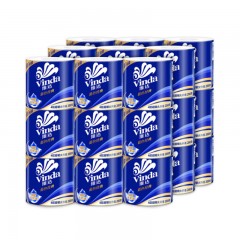 维达(Vinda) 卷纸 蓝色经典4层200g卫生纸27卷(整箱销售)（3层与4层随机发货）