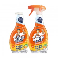 威猛先生 厨房重油污净 清新柑橘双包装455g+455g强效去油渍污垢 厨房清洁剂油烟机清洁剂【新老包装随机发】