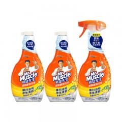 威猛先生 厨房重油污净 柠檬 500g+500gX2 厨房清洁剂 油烟机清洁剂 高效油污净 【新老包装随机发货】