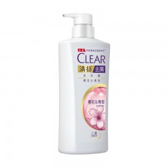 清扬(CLEAR) 洗发水 去屑洗发露 樱花沁爽 500g (新老包装随机发) ( 吴亦凡推荐)