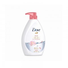 多芬(Dove) 沐浴乳 卸妆级微米净透沐浴露1kg 莲花香型 净澈舒护 卸防晒霜油脂粉尘