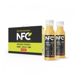 农夫山泉 NFC果汁饮料 100%NFC苹果香蕉汁 300mlX24瓶 礼盒装