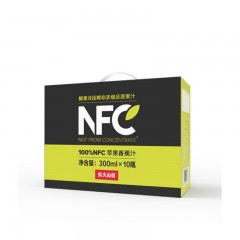 农夫山泉 NFC果汁饮料 100%NFC苹果香蕉汁 300mlX24瓶 礼盒装