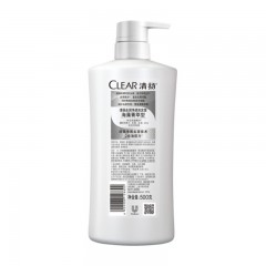 清扬(CLEAR) 无硅油洗发水 去屑洗发露 海藻菁萃型 (氨基酸洗发) 500g (新老包装随机发）