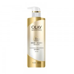 玉兰油 OLAY 烟酰胺 沐浴露 莹亮臻护精华 沐浴乳 500ml  (莹润亮泽 身体小白瓶 橙花香氛 维他命C)