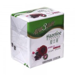 夏士莲(Hazeline) 粉瑰嫩白 香皂 三块装 125gX3 (新老包装随机发货)