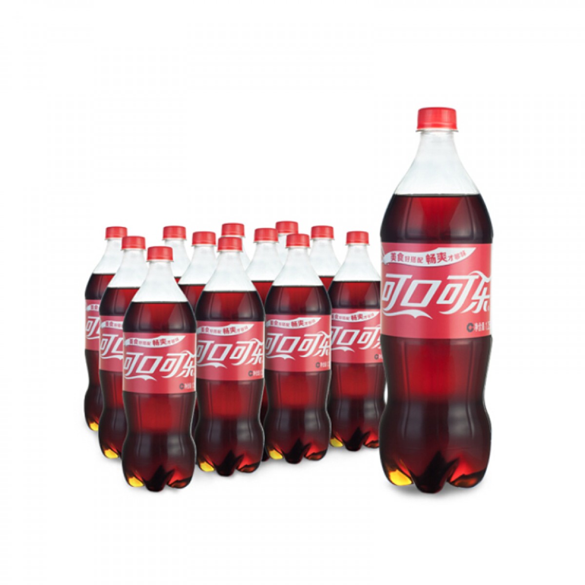 可口可乐 Coca-Cola 汽水 碳酸饮料 1.25LX12瓶 整箱装 可口可乐公司出品 新老包装随机发货