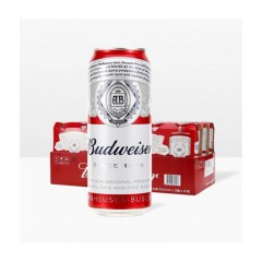 百威（BUDWEISER）百威啤酒 清啤 黄啤 500mlX12听 整箱装