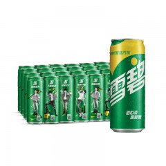 可口可乐出品 雪碧 Sprite 柠檬味 汽水 碳酸饮料 摩登罐 330mlX24罐 整箱装  新老包装随机发货