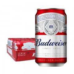 百威（Budweiser）啤酒 330mlX24听 整箱装