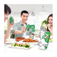 7喜可乐 七喜 7up 柠檬味 汽水 碳酸饮料 百事出品 330mlX24听 整箱装 (新老包装随机发货)