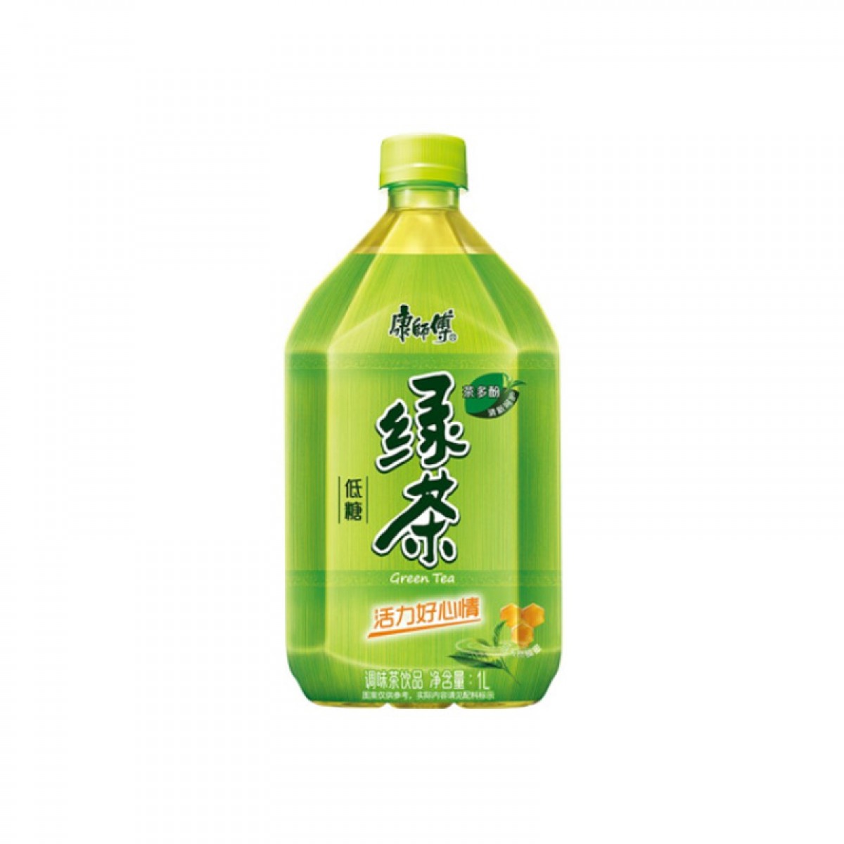 康师傅 绿茶 茶饮料 低糖绿茶 1LX12瓶 整箱装