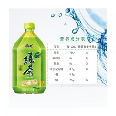 康师傅 绿茶 茶饮料 低糖绿茶 1LX12瓶 整箱装