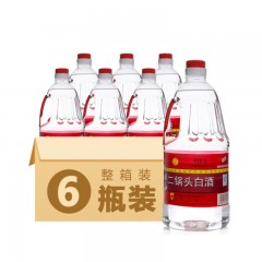 牛栏山 白酒 清香风格 二锅头 桶装 56度 高度白酒 2000mlX6桶 整箱装