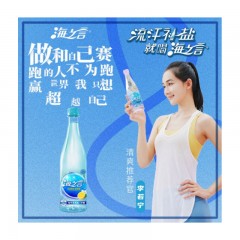 统一 海之言 柠檬口味 地中海 海盐柠檬果味饮料 500mlX15瓶箱 整箱装