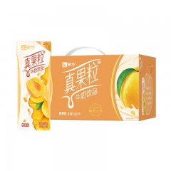 蒙牛（MENGNIU） 真果粒牛奶 黄桃果粒 250gX12盒