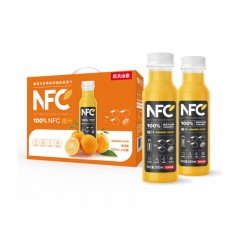 农夫山泉 NFC果汁饮料 100%NFC橙汁 300mlX10瓶 礼盒