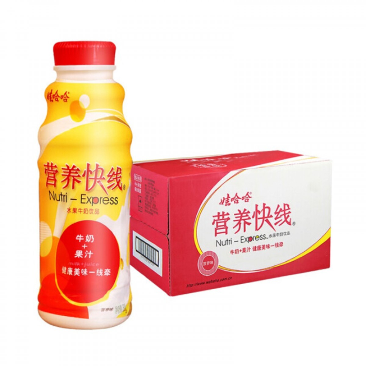 娃哈哈 营养快线 酸奶 果味 乳酸菌 乳品饮料 菠萝味 500mlX15瓶 整箱装