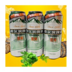 哈尔滨 清爽 啤酒 Harbin Beer 哈尔滨啤酒 哈尔滨产 580mlX12罐 整箱装