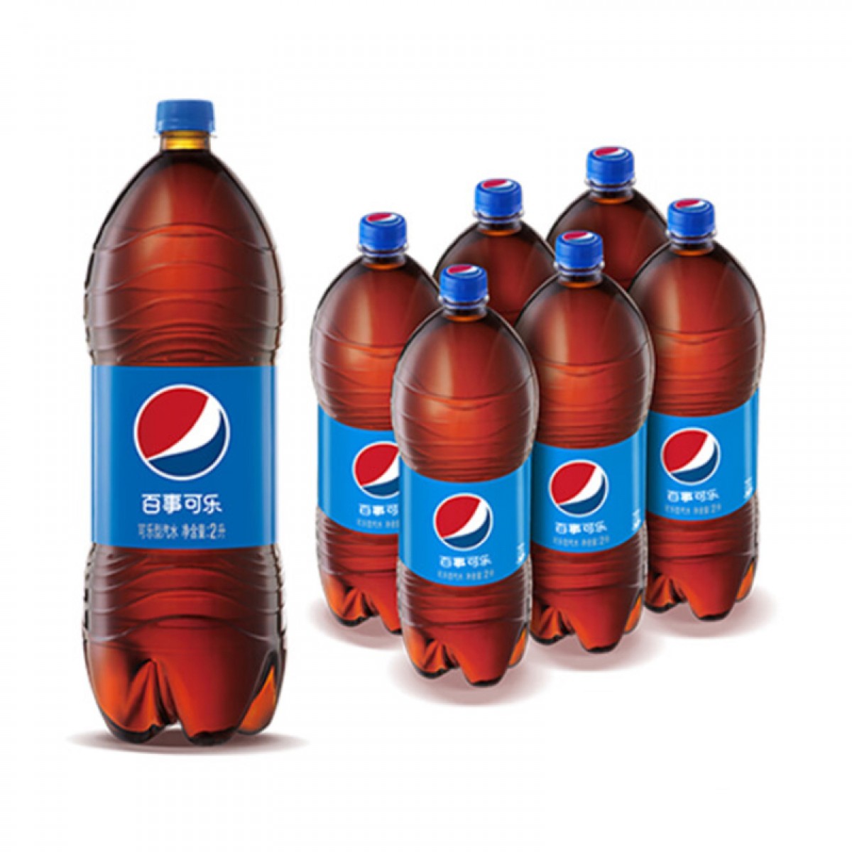 百事可乐 Pepsi 碳酸饮料 2LX6瓶 整箱装  (新老包装随机发货)