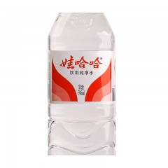 娃哈哈饮用水 纯净水596mlX12瓶 塑膜装